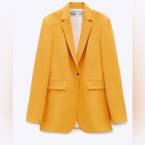 Zara Women's Mustard Blazer